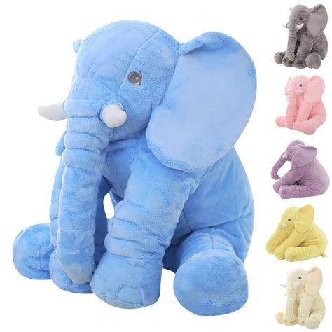 large plush elephant toy kids plush soft toy stuffed animal elephant pillow  baby stuffed