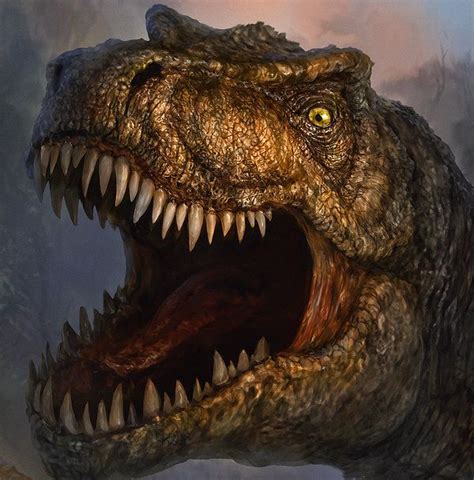 T Rex Finished Close Up Face By Chrisscalf Close Up