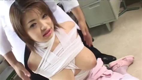 bukkake fetish japanese nurse with big natural tits gets