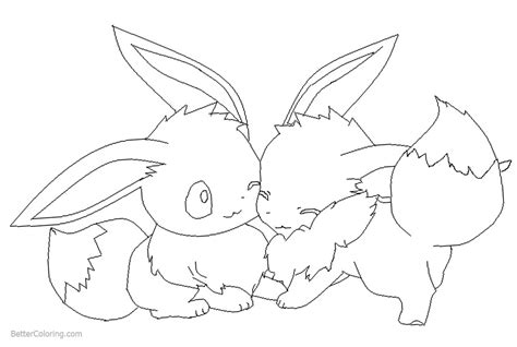eevee coloring pages  wolftears  printable coloring pages