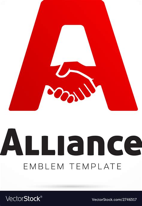 alliance concept symbol icon  logo template vector image