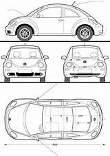 Beetle Volkswagen Blueprints Blueprint Hatchback Peugeot sketch template
