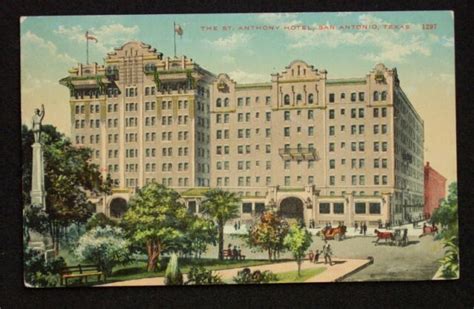 1900s St Anthony Hotel San Antonio Tx Bexar Co Postcard Texas Ebay