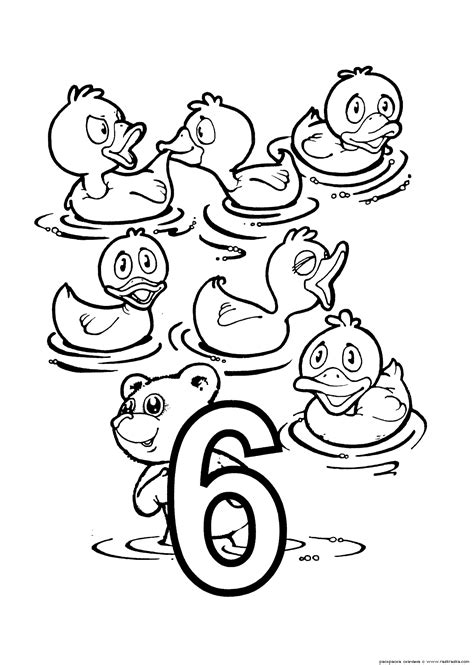 kids printable number coloring pages