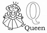 Queen Coloring Pages Letter Color Bee Printable Clipartmag Getcolorings sketch template
