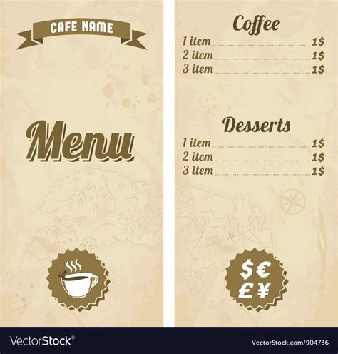 cafe menu designs free