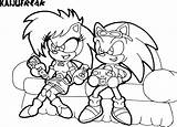 Sonic Coloring Pages Underground Library Clipart Deviantart Popular sketch template