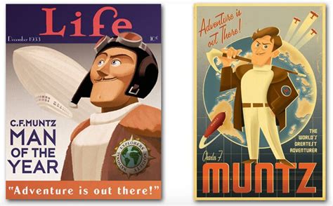 charles  muntz comic book cover animation studio pixar