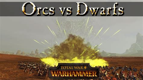 dead aim vs devil s tampon orcs vs dwarfs total war warhammer battle youtube