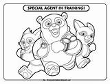 Coloring Pages Disney Agent Special Junior Oso Jr Printable Print Color Character Doc Cruise Kids Secret Henry Mcstuffins Cross Sheets sketch template