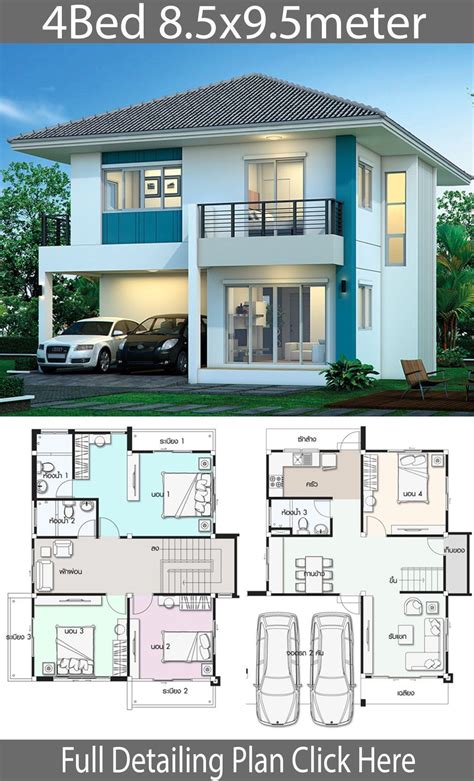 storey house design  floor plan bmp