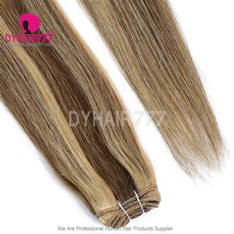 Color P4 27 Brazilian Straight Hair Human Hair Extension