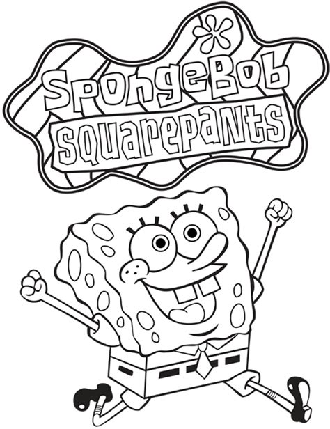 spongebob squarepants coloring pages  getdrawings