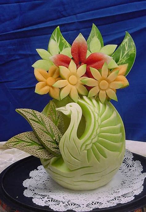 beautiful fruit carving works  fruit art ideas   inspiration