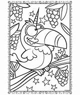 Crayola Coloring Uni Creatures Pages Toucan Unicorn sketch template