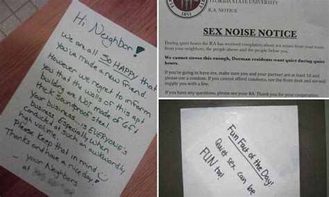 noisy sex letters left by grumpy neighbours daily mail