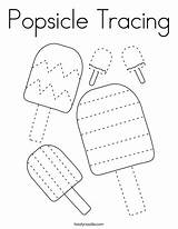 Popsicle Tracing Coloring Worksheets Twistynoodle Preschool Writing Noodle Favorites Login Add Printables Kindergarten sketch template