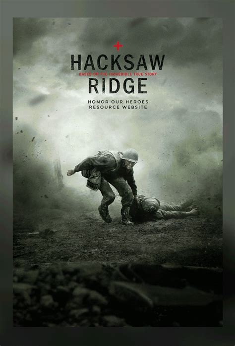 Hacksaw Ridge Poster Made Within 1hr As A Design Challenge