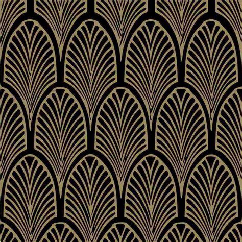 art deco wallpaper bayhouse fantastic gold  black design art