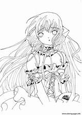 Anime Coloring Angel Pages Chii Lineart Deviantart Color Print Printable Manga sketch template