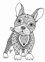 Mandala Coloring Pages Google Zentangle Dog Ca Dogs Kids sketch template