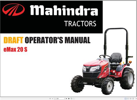 mahindra draft emax   tractor operators manual