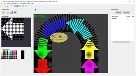 design arch gate  pixel led youtube
