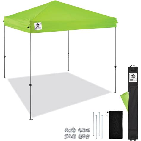 ergodyne instant shelter canopy canopy stylelime steel polyester polyurethane servmart