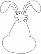 Coloring Rabbits Pages Draw Face Rabbit Bunny Bunnies Color Easter sketch template