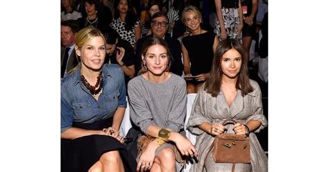 olivia palermo celebrities front row at new york fashion