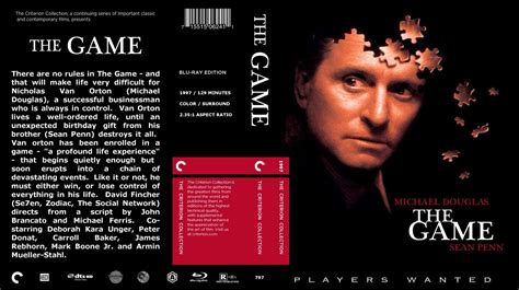 game  blu ray custom covers  game  criterion collection dvd covers