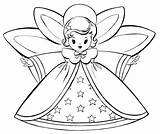 Coloring Angel Pages Getdrawings Snow sketch template