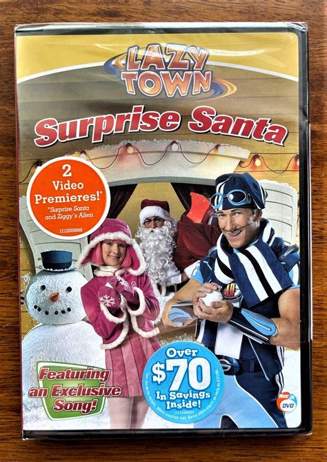 lazy town surprise santa dvd  ebay