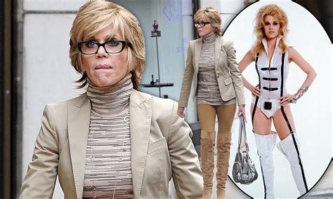 jane fonda 73 shows off her time defying figure as she steps out in a