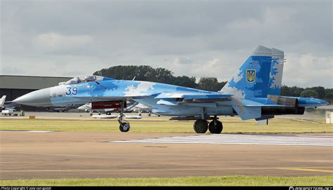 39 Ukrainian Air Force Sukhoi Su 27 Flanker Photo By Joey Van Gastel
