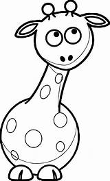 Coloring Giraffe Cartoon Pages Wecoloringpage Choose Board sketch template