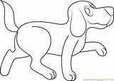 Coloring Walking Dog Clifford Red Big Pages Coloringpages101 sketch template