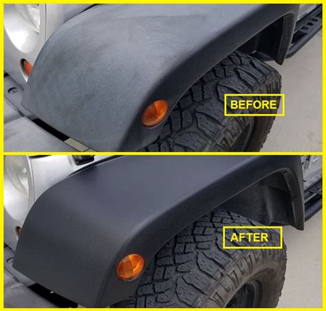 permanently restore black plastic trim  car