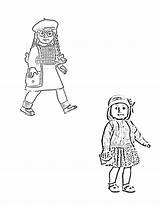 Coloring American Girl Pages Doll Kit Dolls Kittredge Print Holding Popular Visit Coloringhome Adult Girls sketch template