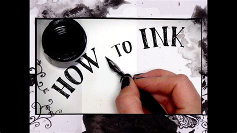 beginners guide  inking   ink youtube