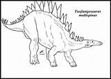 Extinct Tuojiangosaurus Josep Zacarias sketch template