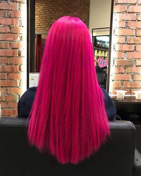 Dyed Hot Pink Barbie Hair Today 💋 Fancyfollicles