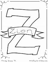 Coloring Pages Bible Alphabet Abc Zion Children Lessons Nazareth Ministry Colouring Crafts sketch template