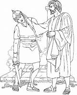 Jesus Heals Coloring Malchus Kids Servant Ear Centurion Sunday School Healing Lepers Pages Healed Bible Activity His Centurions Son Arrest sketch template