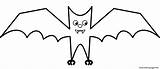 Vampire Bat Halloween Coloring Pages Cartoon Printable sketch template