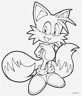 Sonic Coloring Pages Tails Printable Kids Cool2bkids sketch template