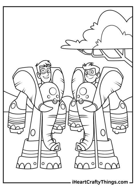 wild kratts coloring pages   printables