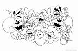 Coloring Pages Lineart Diddl Characters Printable Kids sketch template