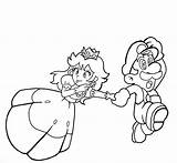 Coloring Pages Peach Princess Mario Super sketch template
