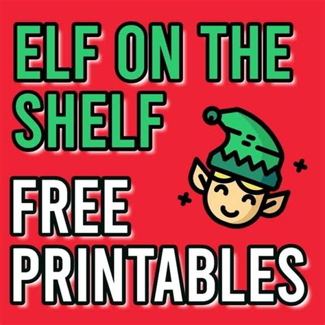 elf  shelf printables